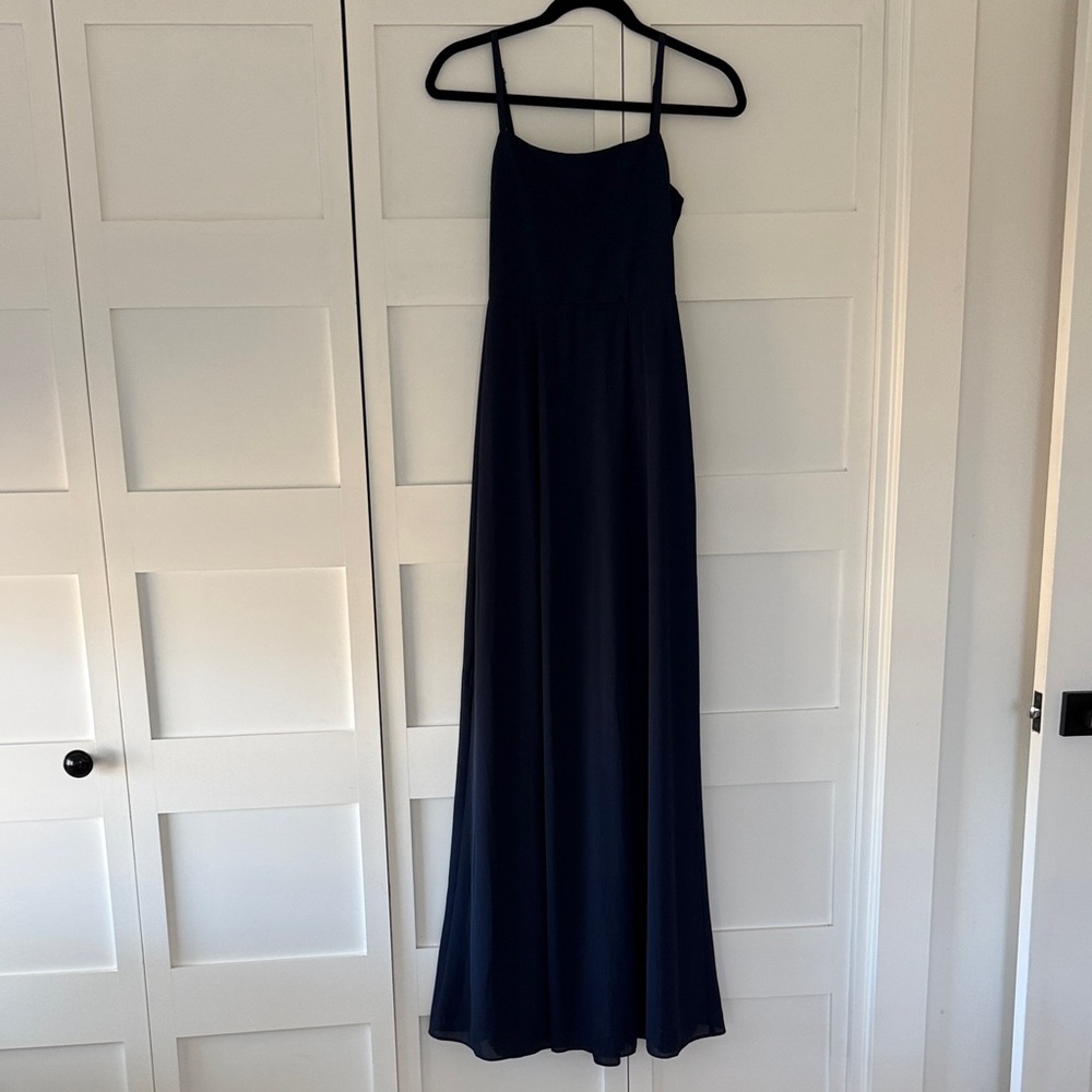Show Me Your MuMu navy blue dress